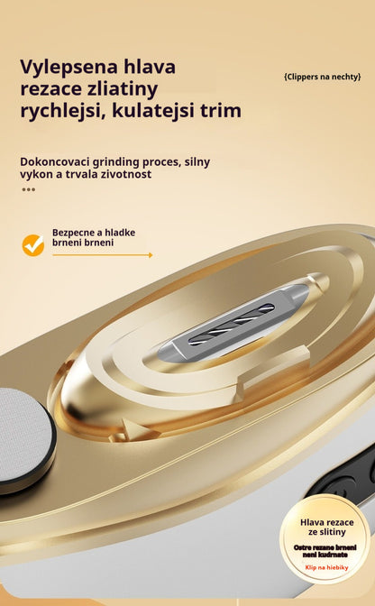 ✂️💅🔥Nový model 2025!🔥 Multifunkčná elektrická brúska + elektrické klieštiky na nechty s ochranou proti zvieraniu