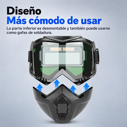 🔥⚡Máscara de soldadura con oscurecimiento automático para proteger los ojos