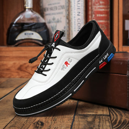 【39-48】Los zapatos de negocios casuales para hombre están hechos de cuero impermeable y resistente a las manchas con una suela suave para un uso cómodo. 4290614