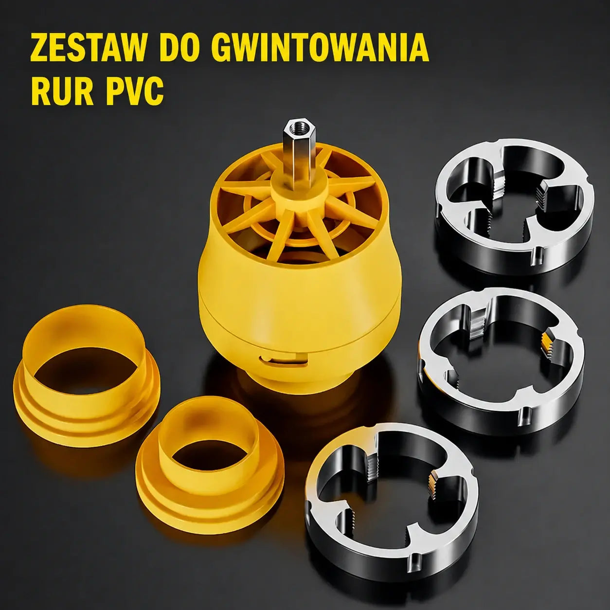 🛠️【Zestaw gwintowników do gwintów wewnętrznych + narzynek do gwintów zewnętrznych】⚙️🔩 Akcesorium do gwintowania rur wodnych