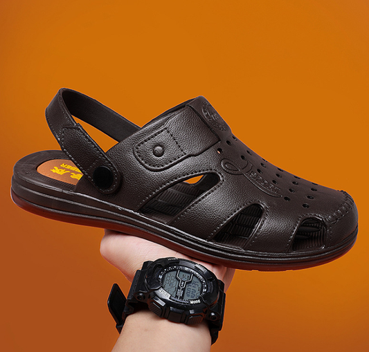 Tallas 39-44 🔥 Sandalias de verano para hombre, diseño de punta cerrada, suela Oxford antideslizante 💨