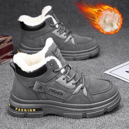 🔥🔥👞【39-44】Nuevas botas Martin de invierno para hombre, forradas con forro polar grueso, cálidas, modelo 2025