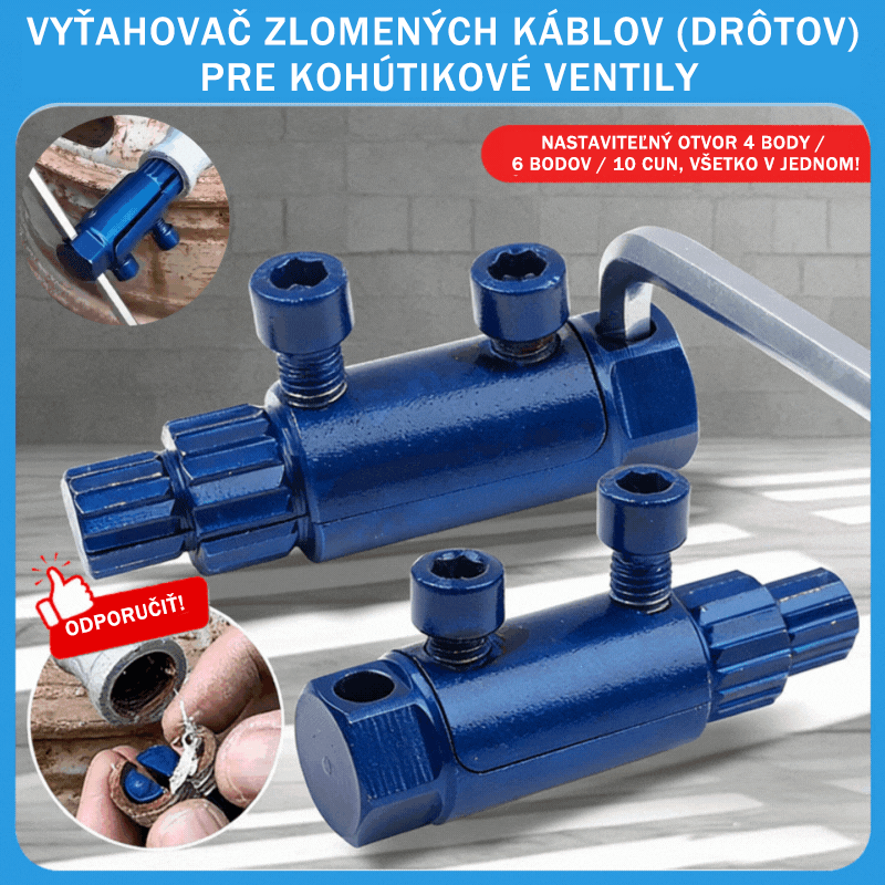 🧰🛠️Nástroj na vyťahovanie/odstraňovanie zlomených závitov pre rohové ventily a univerzálne vodovodné kohútiky🚰