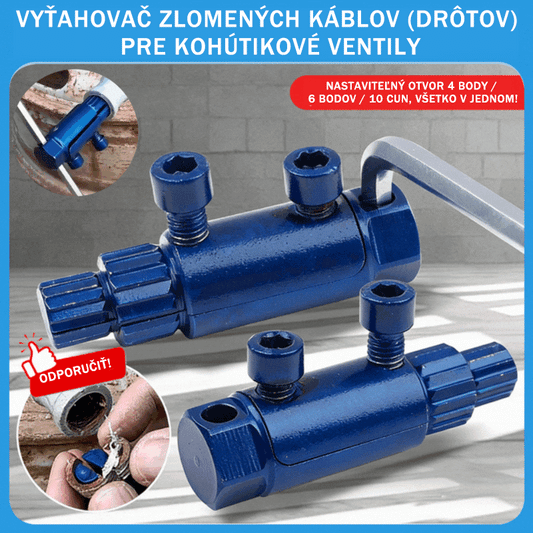🧰🛠️Nástroj na vyťahovanie/odstraňovanie zlomených závitov pre rohové ventily a univerzálne vodovodné kohútiky🚰