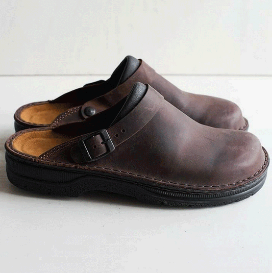 👍😎 [38-48] Vysoko kvalitné pánske kožené šľapky, pohodlné a voľné