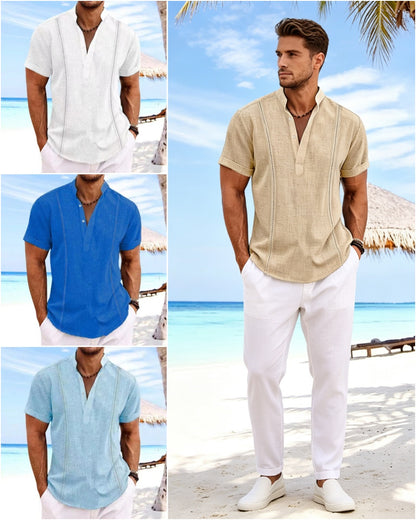👔😎【50% popusta🔥】【S-3XL】👕☀️2026 nova pamučna ležerna muška majica velikih veličina, udobna i prozračna
