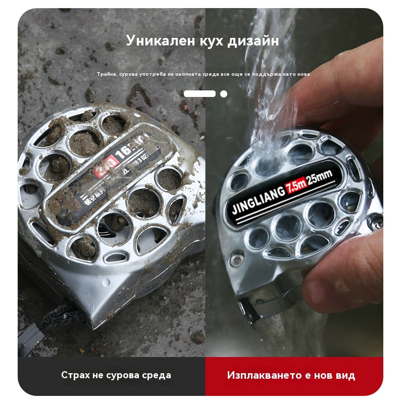 🏗️⚙️📏🔥Висококачествена куха стоманена ролетка, водоустойчива, удароустойчива, високопрецизна ролетка от неръждаема стомана, може да се пере.