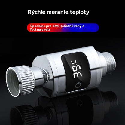 🔥🔥🚿Vodeodolný sprchový teplomer s LED displejom (Celzia)🌡️