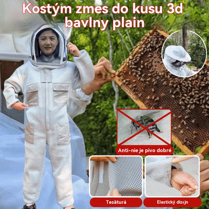 【M-2XL】Celotelový ochranný včelársky oblek pre bezpečnú prácu s včelami，Keď nechcete riešiť bodnutia ani horúčavu