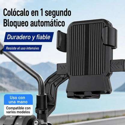 🚴 Soporte para móvil de bicicleta y moto con agarre firme