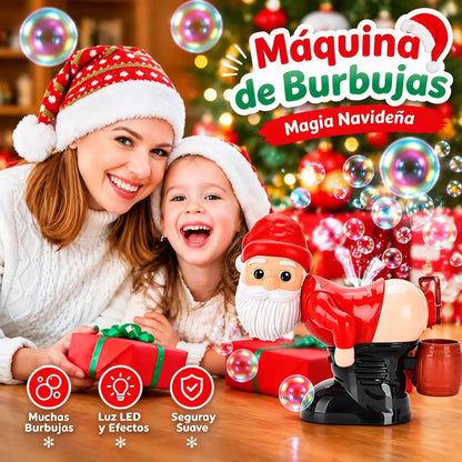 🎅🎁 Divertido lanzador de burbujas de Papá Noel