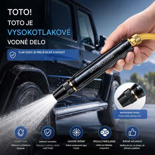💦【1 ks za 23 eur】Posledný deň zľavy 55 %: vysokotlaková striekacia pištoľ na domáce použitie.