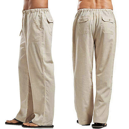 💥👖【S-5XL】Pantalones casuales para hombre nuevos 2025, material de algodón de alta calidad, suave y transpirable