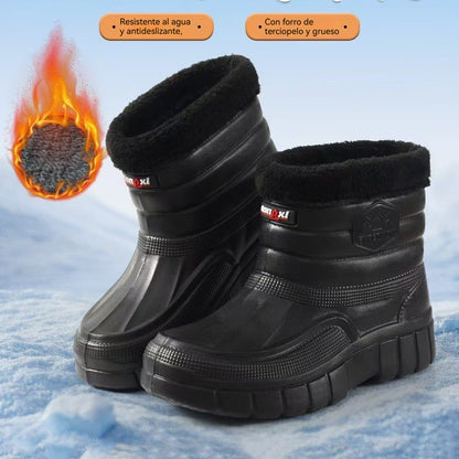 ♥️♥️【Novedad】Botas de nieve y para exteriores para hombre, cálidas e impermeables
