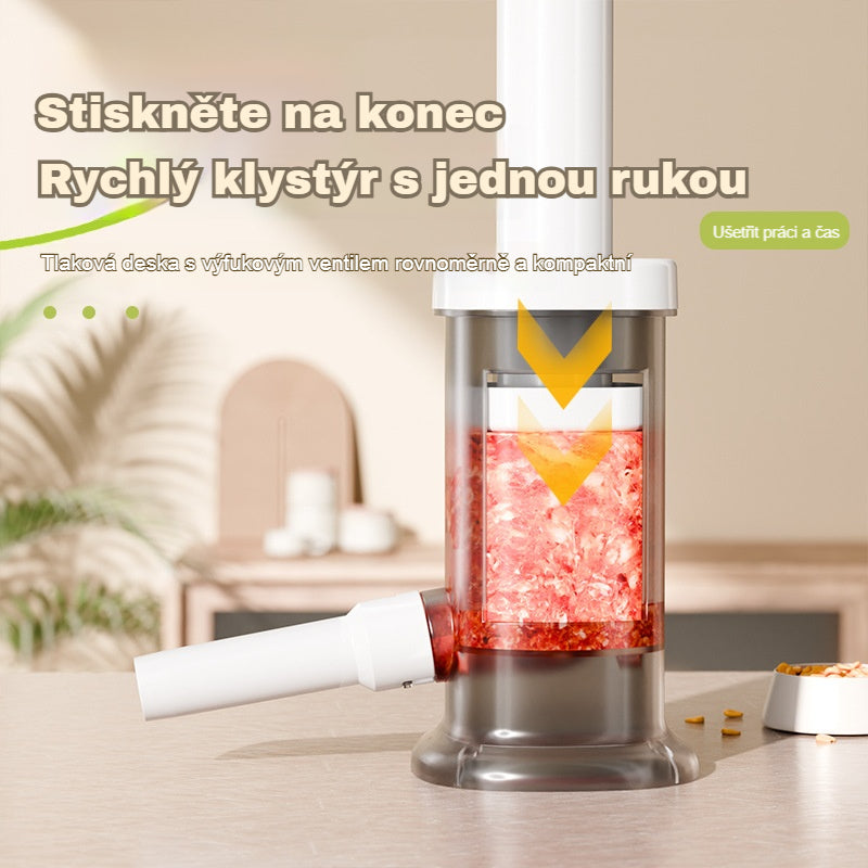 🌭 【Nový model 2025】Domácí ruční plnička klobás – snadná obsluha, šetří námahu, plnění za sekundu!