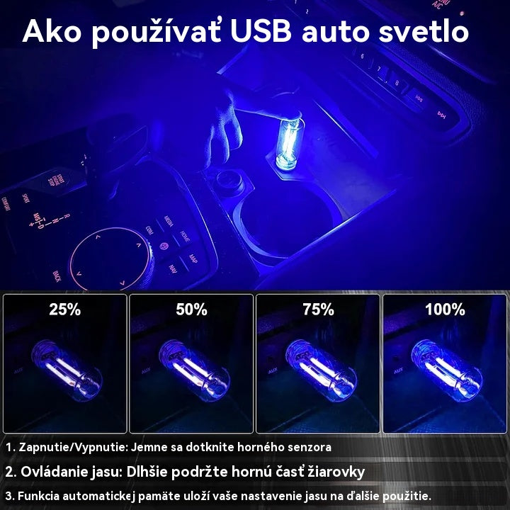 【50% OFF！！！】【Kup 1, získej 1 zdarma】Noční žárovka do auta s USB