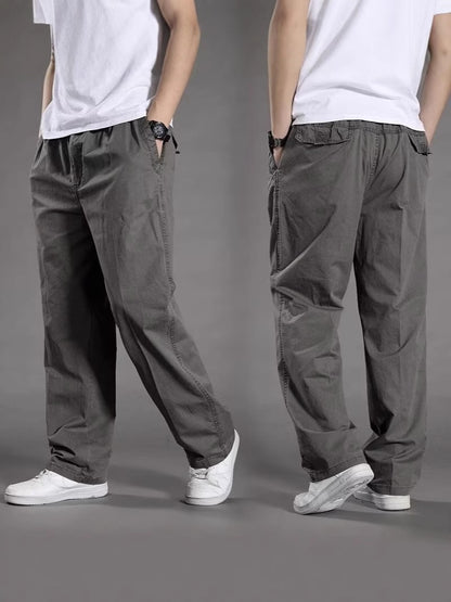 😎👖【Špeciálna ponuka🔥】Pánske ležérne cargo nohavice pre väčšie veľkosti - voľné a pohodlné