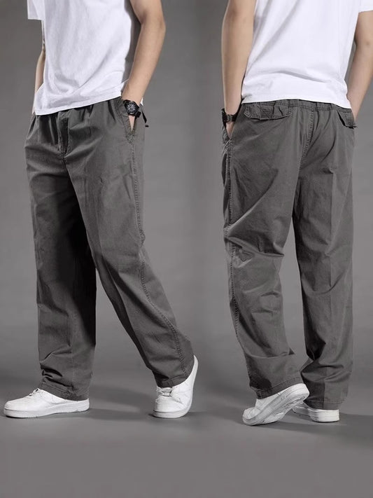 😎👖【Špeciálna ponuka🔥】Pánske ležérne cargo nohavice pre väčšie veľkosti - voľné a pohodlné