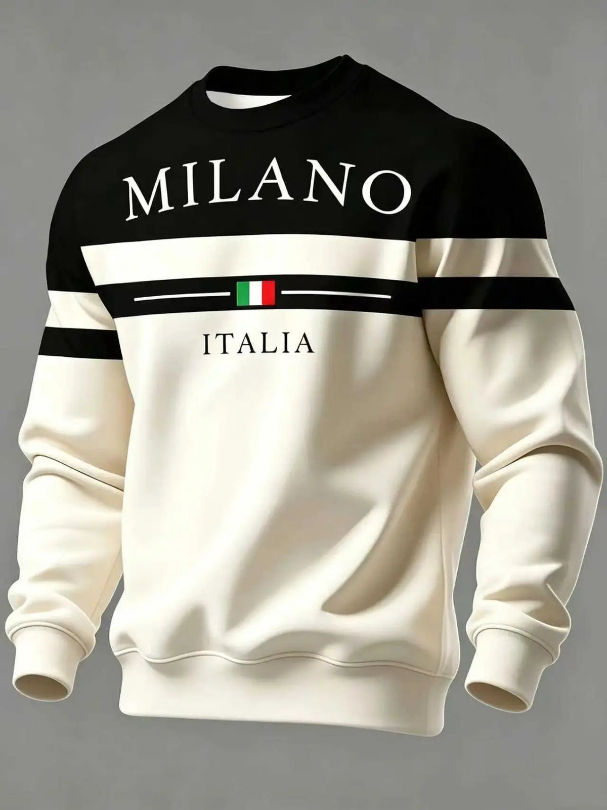 ✨🌟👕【S-6XL】Sudaderas para hombre con estampado Milano Italia