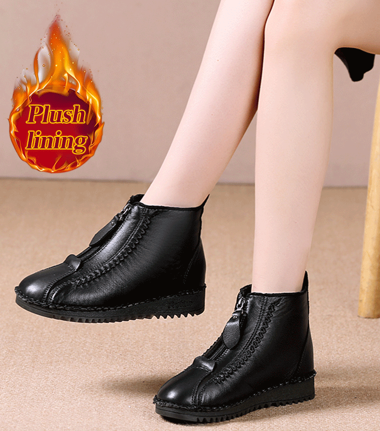 🔥【Oferta por tiempo limitado】🔥【Tallas 35-42】Botas de mujer para otoño/invierno, suela suave con cremallera, elegantes y cómodas