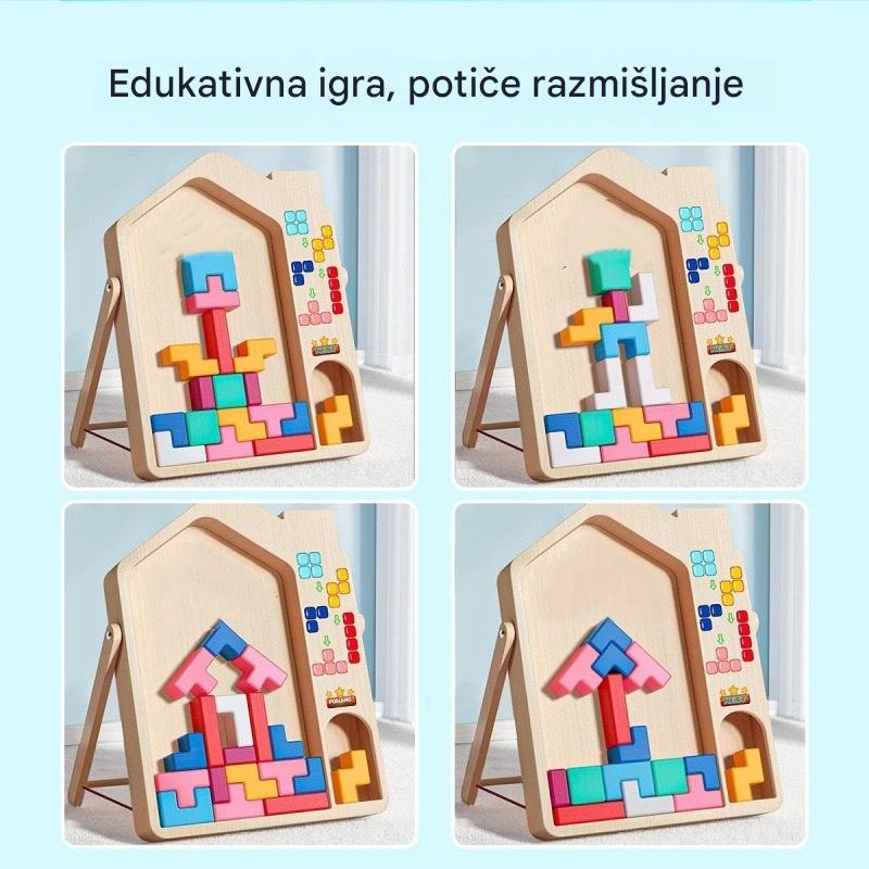 🔥🌈【Kupite 1, dobijte 1 gratis】Tetris dječja edukativna slagalica i igračka za slaganje