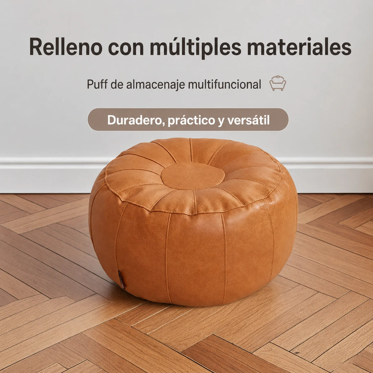 🛋️ Taburete de almacenamiento para ropa – Material sintético impermeable, ahorra espacio y es fácil de transportar. ¡50 % de descuento! ✨