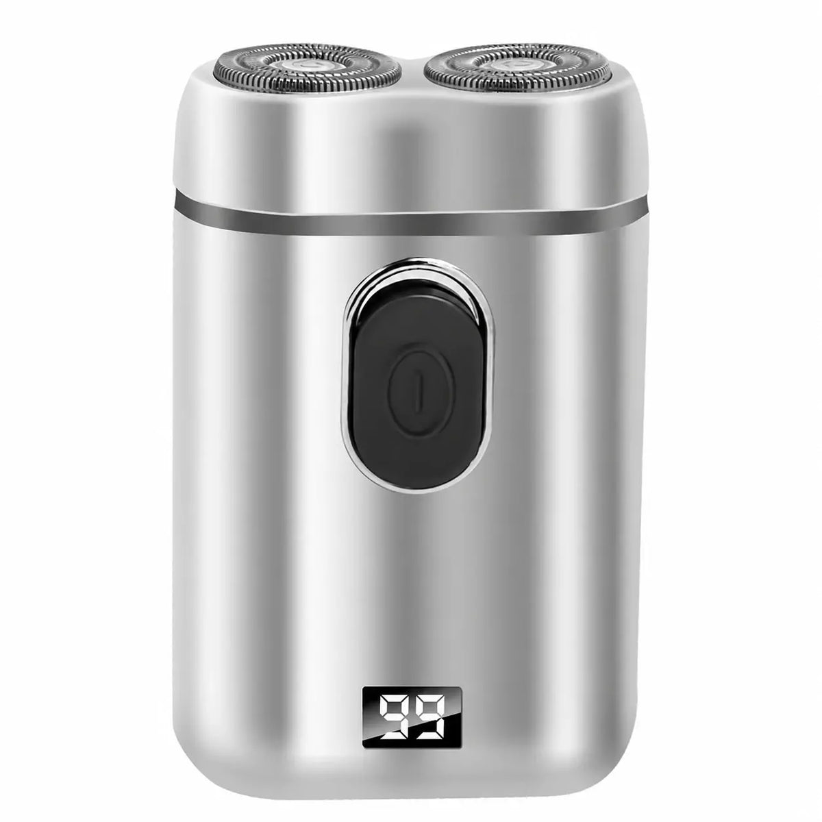 🧡 Mini afeitadora eléctrica portátil para hombre – Doble cabezal rotativo, recargable por USB, compacta y fácil de transportar ⚡