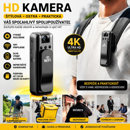 🔥【1 kus 23 €】⏳Kamera s vysokým rozlíšením, prenosný hrudný rekordér, profesionálna akčná kamera.