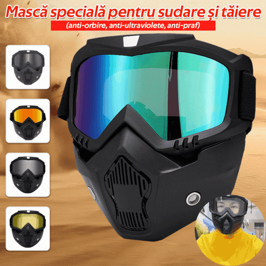 43%-Špeciálna maska na zváranie a rezanie (antireflexná, ultrafialová, proti prachu)