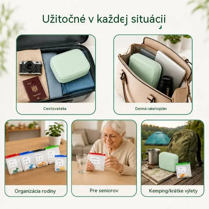 💊 Prenosné puzdro na úschovu a organizáciu liekov – poriadok a bezpečnosť vašich liekov, vezmite si svoju liečbu kamkoľvek so sebou!
