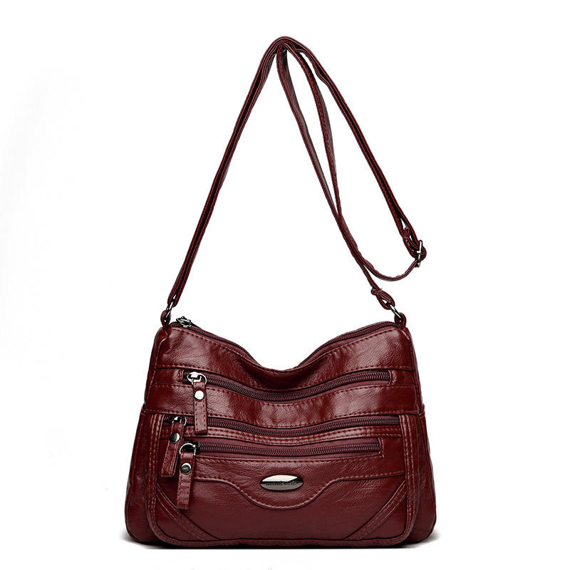 👜 💟Nuevo bolso de hombro de piel suave con múltiples compartimentos, elegante y con estilo.