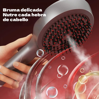 💆‍♀️ Peine de masaje con spray para cuero cabelludo, cepillo de vibración para peinado y cuidado del cabello en casa