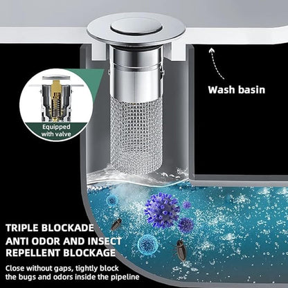 💧🔥Compra 2 y llévate 2 gratis🔥Filtro de drenaje universal de acero inoxidable