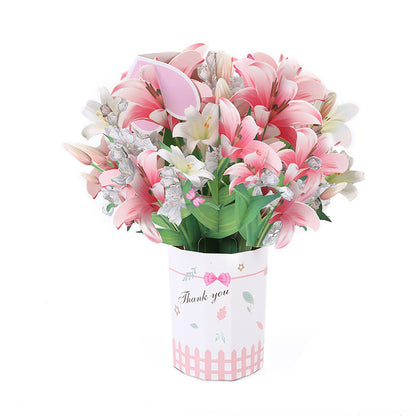 🌼【Kupte 1, získejte 1 zdarma】3D vyskakovací kytice s blahopřáním