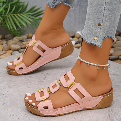 🌊【-39% OFF】(talla 36-43)🌴Sandalias de plataforma con cuña para mujer, un artículo imprescindible para el verano.