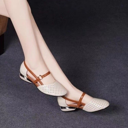 🔥👍【Tallas 35-41】Elegantes y cómodos zapatos casuales de piel auténtica transpirable con suelas suaves
