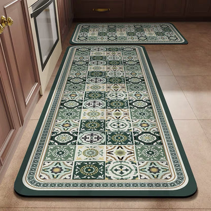 💥💥【se venden como pan caliente】【40*60+40*120cm】Alfombras de cocina y baño antideslizantes y muy absorbentes