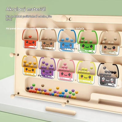 🧒👦🧠 Vzdelávacia zábava s dreveným magnetickým bludiskom! Hračka pre deti na rozvoj zručnosti.