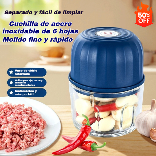 💥POSLEDNÍ DEN 50% SLEVY!⏰🧄 Elektrický sekáček na česnek, mini přenosný sekáček na zeleninu