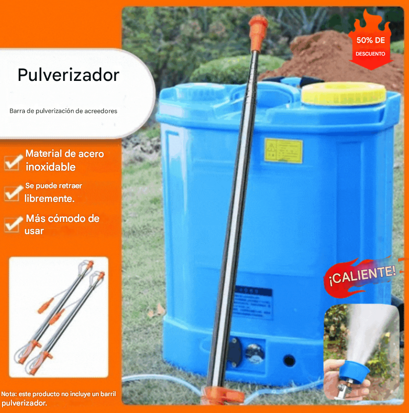 🔥【2,6 m/3,6 m/4,2 m】Barra rociadora extensible, cómoda y práctica de acero inoxidable