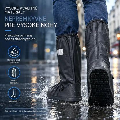 【1 pár】 Zabráňte namočeniu tenisiek! Odolné nepremokavé návleky na topánky: protišmykové a skladacie - ľahko sa nosí v taške 🌧️