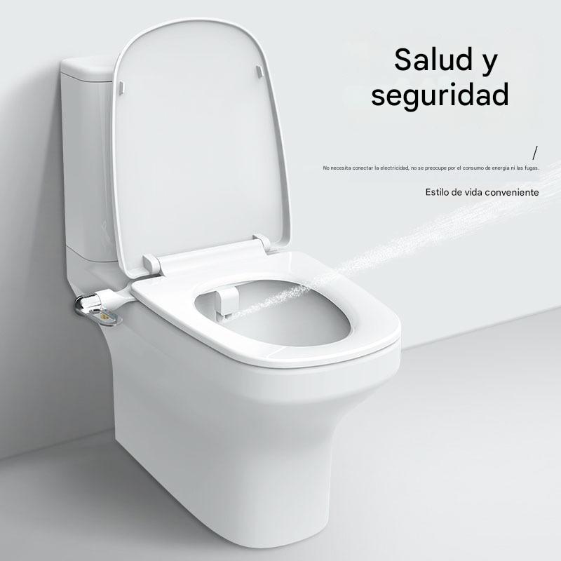 🚽💦【¡Adiós al papel higiénico para siempre! 🚽💦】Inodoro bidé sin electricidad y doble boquilla, lavamanos con bidé, bidé higiénico con autolimpieza.