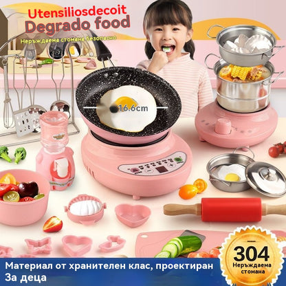 🎁【Най-добрият подарък за деца】🍳 Мини кухненски играчки за деца