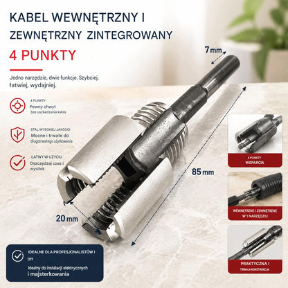 🔩 🔥Zintegrowane wiertło do montażu rur PPR: łatwe w użyciu i bez spawania! \[Zestaw dwóch sztuk: pasuje do rur o średnicy 1/2 cala i 3/4 cala\]