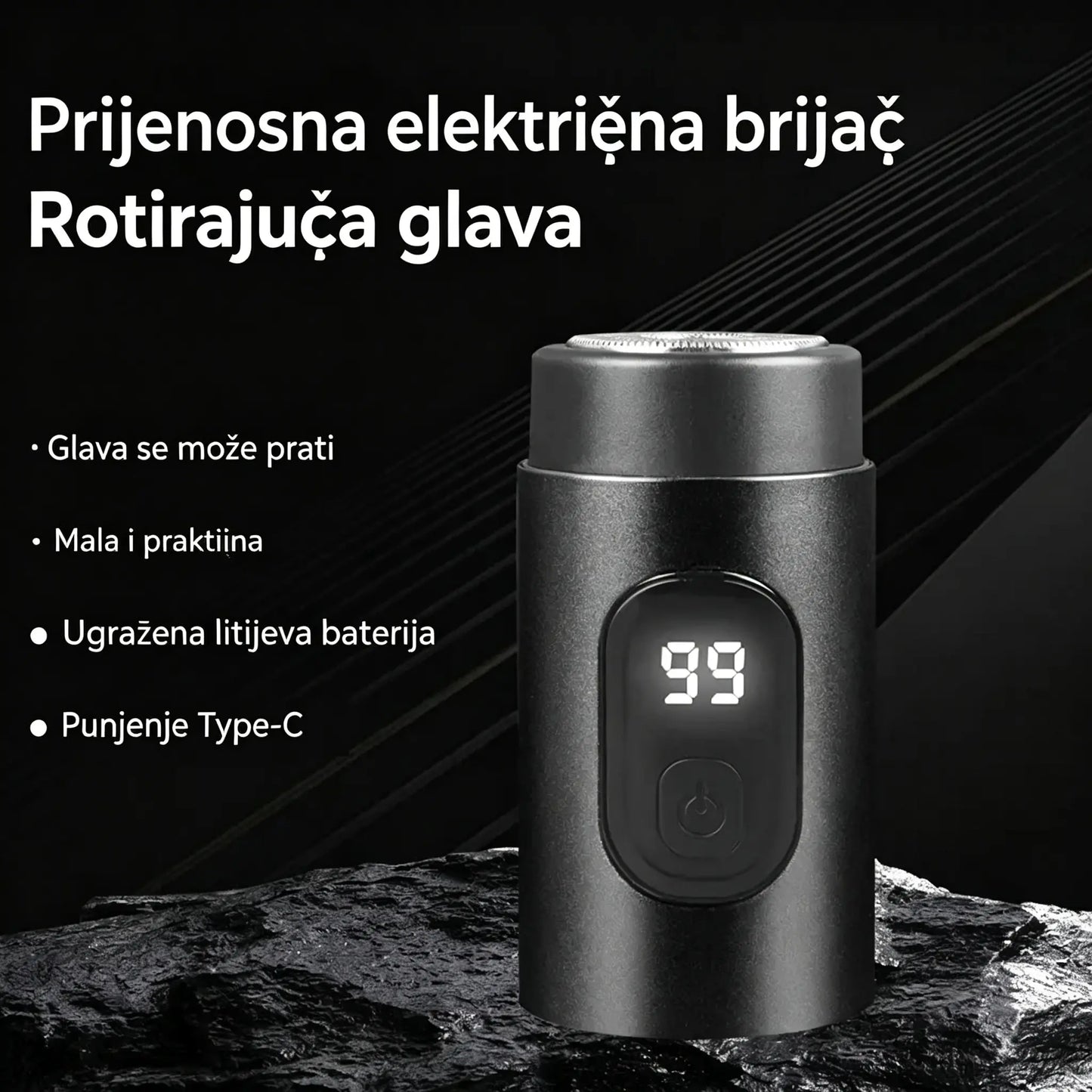 💥🔥 (Obavezni komad za muškarce) Novi prijenosni brijač za bradu 2026.