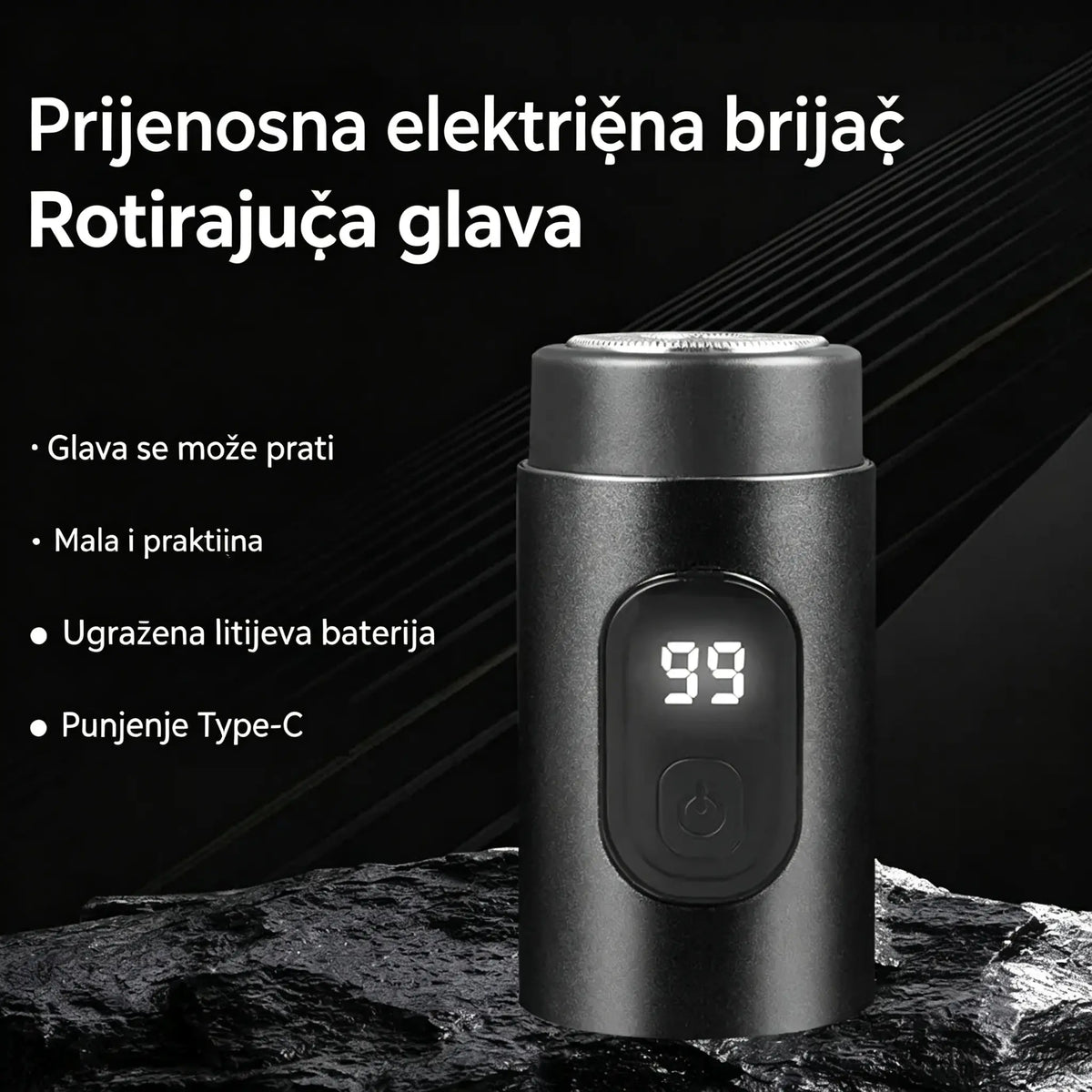 💥🔥 (Obavezni komad za muškarce) Novi prijenosni brijač za bradu 2026.