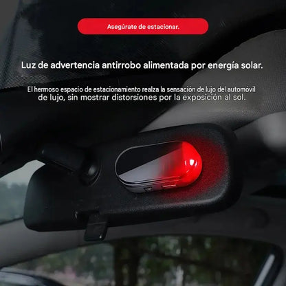 [Paquete de 2] 🚨 Luz de advertencia antirrobo para coche con energía solar