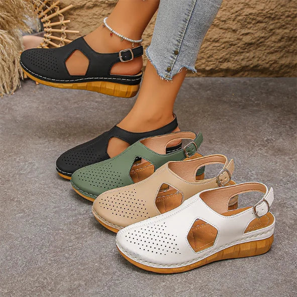 💖【Tallas 36-43】Sandalias de plataforma cerradas para mujer | Comodidad y estabilidad