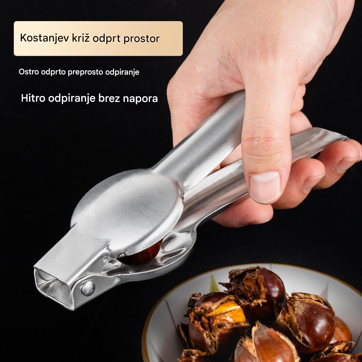 🌰【Kupite 1, dobite 1 gratis】Domači lupilec kostanja, odpre se z enim dotikom, ne bo poškodoval vaših rok!