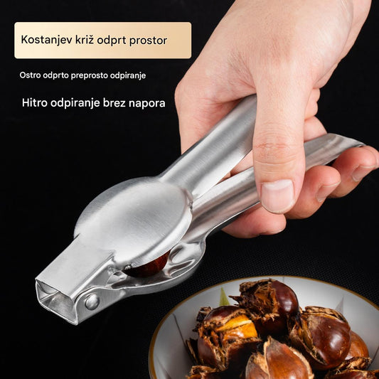 🌰【Kupite 1, dobite 1 gratis】Domači lupilec kostanja, odpre se z enim dotikom, ne bo poškodoval vaših rok!